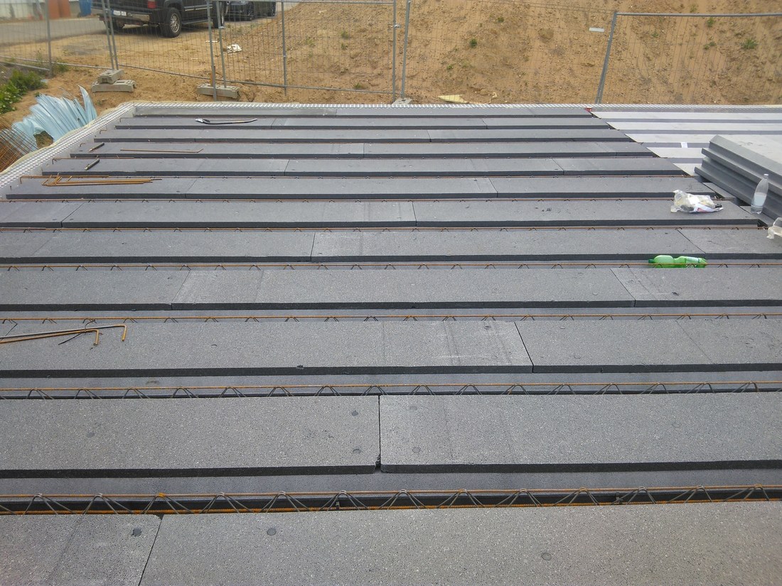 Styropordecke mit Gitterträger